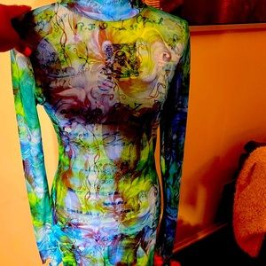 Transparent Turquoise Turtleneck 😍